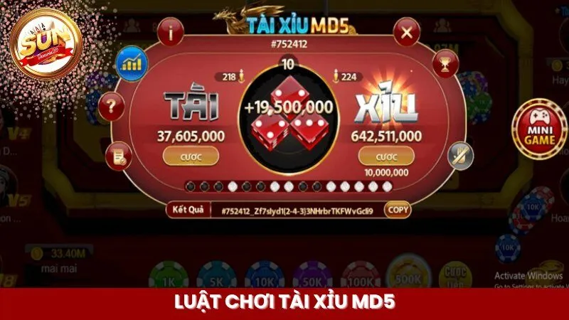Luật chơi Tài Xỉu MD5